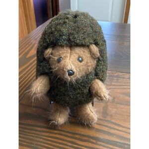 Vintage 1983 Graphics International Inc Brown Hedgehog Stuffed Animal Plush